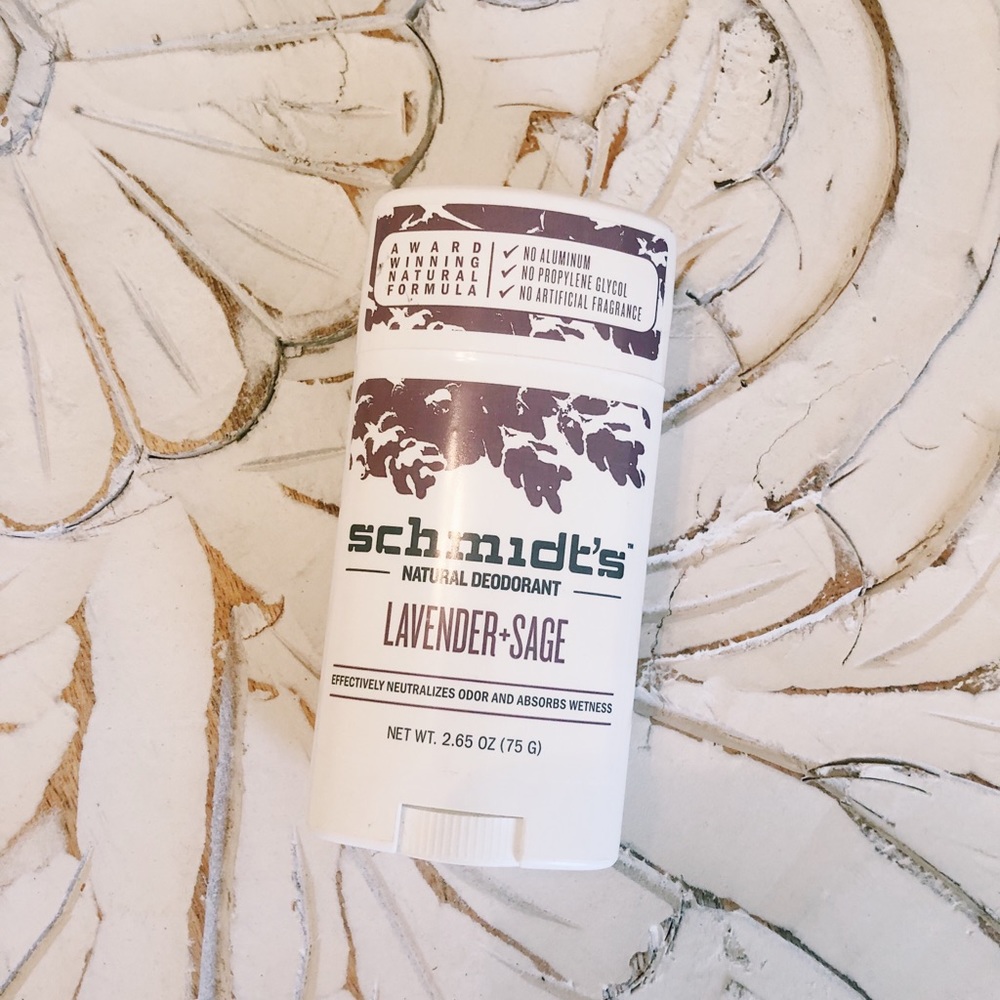 Schmidt’s lavender + sage natural deodorant